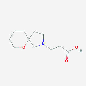 molecular formula C11H19NO3 B1477202 3-(6-Oxa-2-azaspiro[4.5]decan-2-yl)propanoic acid CAS No. 2092478-91-4