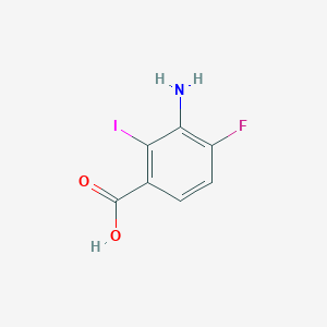 3-Amino-4-fluoro-2-iodobenzoic acid