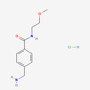 4-(aminomethyl)-N-(2-methoxyethyl)benzamide hydrochloride