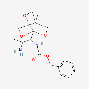 benzyl N-[2-amino-1-(4-methyl-2,6,7-trioxabicyclo[2.2.2]octan-1-yl)propyl]carbamate