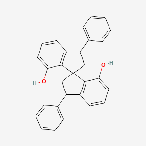 molecular formula C29H24O2 B14772055 1,1'-Diphenyl-3,3'-spirobi[1,2-dihydroindene]-4,4'-diol 