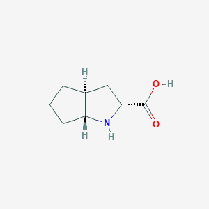 molecular formula C8H13NO2 B14772062 (R)-endo-cis-2-Azabicyclo [3,3,0]octane-3-carboxylic acid 