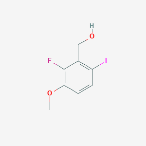 molecular formula C8H8FIO2 B14772075 (2-Fluoro-6-iodo-3-methoxyphenyl)methanol 