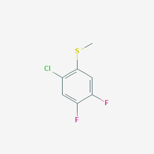 molecular formula C7H5ClF2S B14772084 (2-Chloro-4,5-difluorophenyl)(methyl)sulfane 