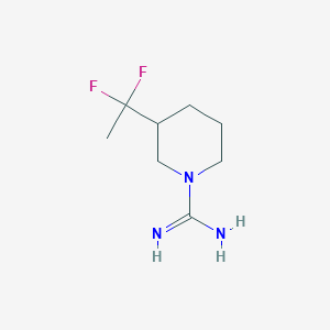 molecular formula C8H15F2N3 B1477212 3-(1,1-二氟乙基)哌啶-1-甲酰胺 CAS No. 2097998-21-3