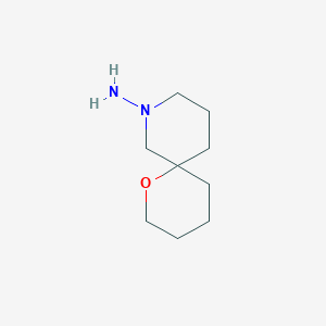 molecular formula C9H18N2O B1477213 1-Oxa-8-azaspiro[5.5]undecan-8-amine CAS No. 2098090-66-3