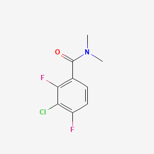 molecular formula C9H8ClF2NO B14772165 3-Chloro-2,4-difluoro-N,N-dimethylbenzamide 