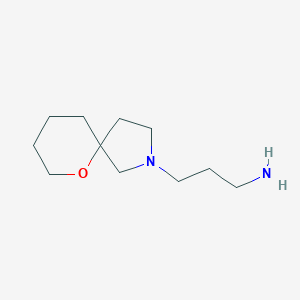 molecular formula C11H22N2O B1477217 3-(6-Oxa-2-azaspiro[4.5]decan-2-yl)propan-1-amine CAS No. 2092524-29-1