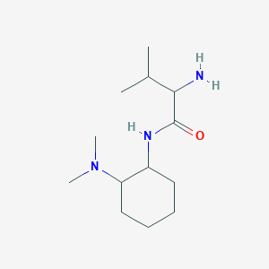 molecular formula C13H27N3O B14772184 2-Amino-N-((2S)-2-(dimethylamino)cyclohexyl)-3-methylbutanamide 