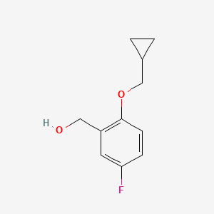 (2-(Cyclopropylmethoxy)-5-fluorophenyl)methanol