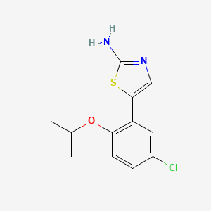 molecular formula C12H13ClN2OS B14772226 5-(5-Chloro-2-isopropoxyphenyl)thiazol-2-amine 