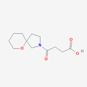 molecular formula C12H19NO4 B1477227 4-Oxo-4-(6-oxa-2-azaspiro[4.5]decan-2-yl)butanoic acid CAS No. 2097954-95-3