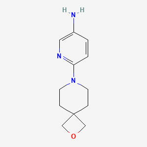 6-(2-Oxa-7-azaspiro[3.5]nonan-7-yl)pyridin-3-amine