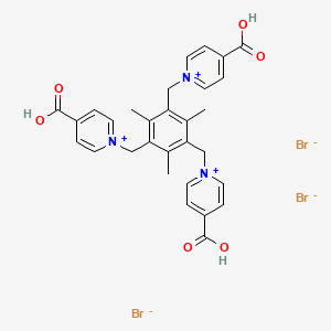 1,1',1''-((2,4,6-Trimethylbenzene-1,3,5-triyl)tris(methylene))tris(4-carboxypyridin-1-ium) bromide