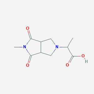 2-(5-methyl-4,6-dioxohexahydropyrrolo[3,4-c]pyrrol-2(1H)-yl)propanoic acid