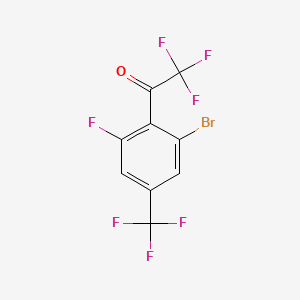 1-(2-Bromo-6-fluoro-4-(trifluoromethyl)phenyl)-2,2,2-trifluoroethanone