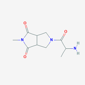molecular formula C10H15N3O3 B1477234 5-alanyl-2-methyltetrahydropyrrolo[3,4-c]pyrrole-1,3(2H,3aH)-dione CAS No. 2097944-85-7