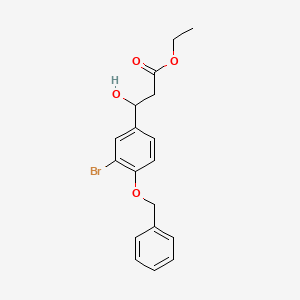 Ethyl 3-(4-(benzyloxy)-3-bromophenyl)-3-hydroxypropanoate