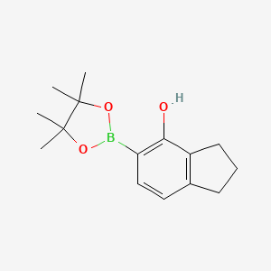 5-(4,4,5,5-tetramethyl-1,3,2-dioxaborolan-2-yl)-2,3-dihydro-1H-inden-4-ol