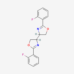 (4R,4'R)-2,2'-Bis(2-fluorophenyl)-4,4',5,5'-tetrahydro-4,4'-bioxazole