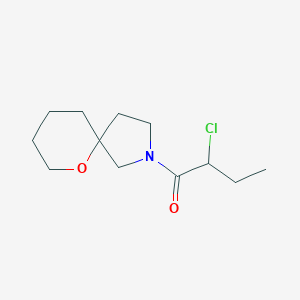 molecular formula C12H20ClNO2 B1477238 2-Chloro-1-(6-oxa-2-azaspiro[4.5]decan-2-yl)butan-1-one CAS No. 2098123-28-3