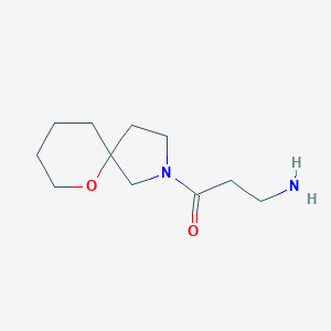 molecular formula C11H20N2O2 B1477239 3-Amino-1-(6-oxa-2-azaspiro[4.5]decan-2-yl)propan-1-one CAS No. 2092528-33-9