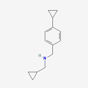 1-Cyclopropyl-N-(4-cyclopropylbenzyl)methanamine