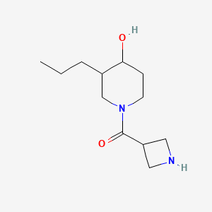 molecular formula C12H22N2O2 B1477252 3-氮杂环丁基(4-羟基-3-丙基哌啶-1-基)甲酮 CAS No. 2097995-37-2