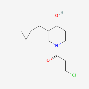 3-Chloro-1-(3-(cyclopropylmethyl)-4-hydroxypiperidin-1-yl)propan-1-one
