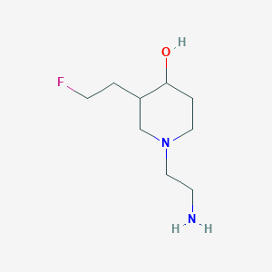 molecular formula C9H19FN2O B1477263 1-(2-Aminoethyl)-3-(2-fluoroethyl)piperidin-4-ol CAS No. 2098011-89-1
