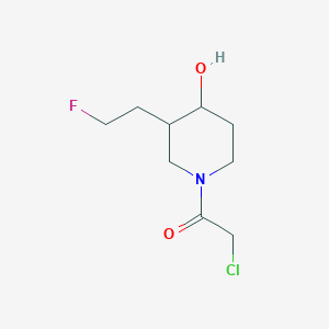 molecular formula C9H15ClFNO2 B1477264 2-Chloro-1-(3-(2-fluoroethyl)-4-hydroxypiperidin-1-yl)ethan-1-one CAS No. 2092801-95-9