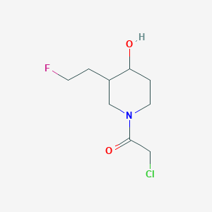 2-Chloro-1-(3-(2-fluoroethyl)-4-hydroxypiperidin-1-yl)ethan-1-one