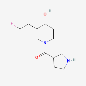 (3-(2-Fluoroethyl)-4-hydroxypiperidin-1-yl)(pyrrolidin-3-yl)methanone