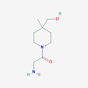 molecular formula C9H18N2O2 B1477267 2-Amino-1-(4-(hydroxymethyl)-4-methylpiperidin-1-yl)ethan-1-one CAS No. 2007691-89-4