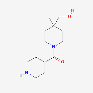 molecular formula C13H24N2O2 B1477268 (4-(Hydroxymethyl)-4-methylpiperidin-1-yl)(piperidin-4-yl)methanone CAS No. 2098087-61-5