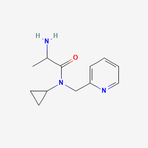 molecular formula C12H17N3O B14772685 2-amino-N-cyclopropyl-N-(pyridin-2-ylmethyl)propanamide 