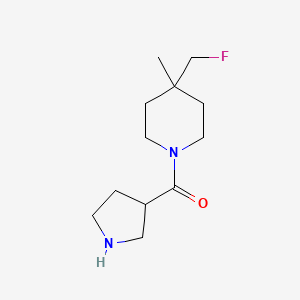 molecular formula C12H21FN2O B1477272 (4-(Fluoromethyl)-4-methylpiperidin-1-yl)(pyrrolidin-3-yl)methanone CAS No. 2090580-01-9
