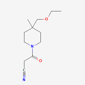 3-(4-(Ethoxymethyl)-4-methylpiperidin-1-yl)-3-oxopropanenitrile