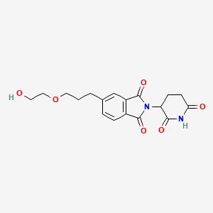 molecular formula C18H20N2O6 B14772758 Thalidomide-5'-C3-PEG1-OH 