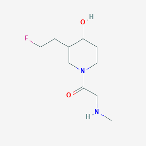 molecular formula C10H19FN2O2 B1477288 1-(3-(2-Fluoroethyl)-4-hydroxypiperidin-1-yl)-2-(methylamino)ethan-1-one CAS No. 2097998-79-1