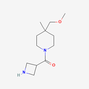 molecular formula C12H22N2O2 B1477289 氮杂环丁-3-基(4-(甲氧甲基)-4-甲基哌啶-1-基)甲苯酮 CAS No. 2092705-26-3