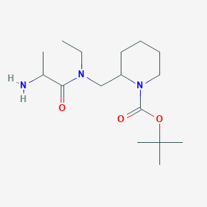 molecular formula C16H31N3O3 B14772895 tert-Butyl 2-(((S)-2-amino-N-ethylpropanamido)methyl)piperidine-1-carboxylate 