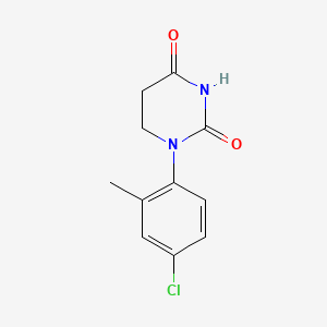 molecular formula C11H11ClN2O2 B14772897 1-(4-Chloro-2-methyl-phenyl)hexahydropyrimidine-2,4-dione 