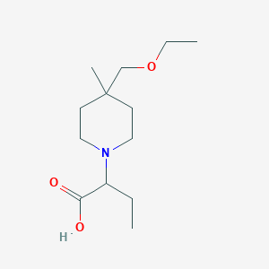 molecular formula C13H25NO3 B1477290 2-(4-(Ethoxymethyl)-4-methylpiperidin-1-yl)butanoic acid CAS No. 2097946-73-9