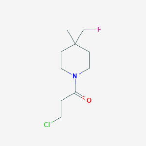 molecular formula C10H17ClFNO B1477292 3-Chloro-1-(4-(fluoromethyl)-4-methylpiperidin-1-yl)propan-1-one CAS No. 2092237-48-2