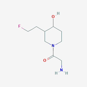 molecular formula C9H17FN2O2 B1477296 2-氨基-1-(3-(2-氟乙基)-4-羟基哌啶-1-基)乙-1-酮 CAS No. 2091719-29-6