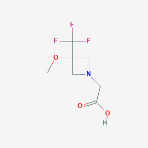 2-(3-Methoxy-3-(trifluoromethyl)azetidin-1-yl)acetic acid