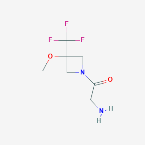 molecular formula C7H11F3N2O2 B1477305 2-Amino-1-(3-methoxy-3-(trifluoromethyl)azetidin-1-yl)ethan-1-one CAS No. 2092728-75-9