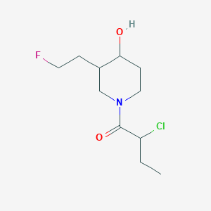molecular formula C11H19ClFNO2 B1477308 2-Chloro-1-(3-(2-fluoroethyl)-4-hydroxypiperidin-1-yl)butan-1-one CAS No. 2097997-18-5