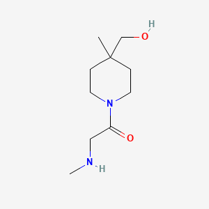 molecular formula C10H20N2O2 B1477312 1-(4-(Hydroxymethyl)-4-methylpiperidin-1-yl)-2-(methylamino)ethan-1-one CAS No. 2018632-82-9